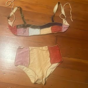 Shimmery bathing suit